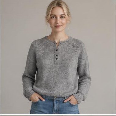 Hav Spor Raglan strikket i Fingering-garn