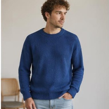 Aften Spor Raglan strikket i Fingering-garn