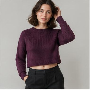 Klint Lys Raglan strikket i Sport-garn
