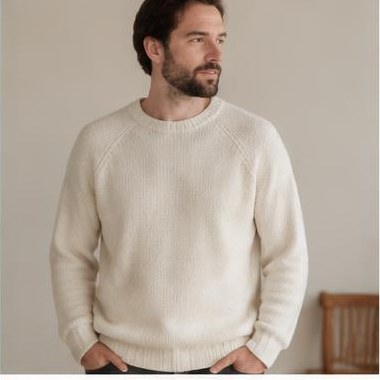 Sommer Ro Raglan strikket i Aran-garn
