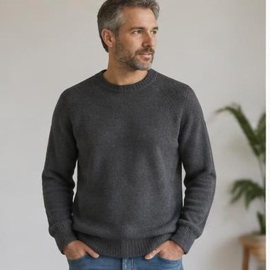 Aften Sti Raglan strikket i DK-garn