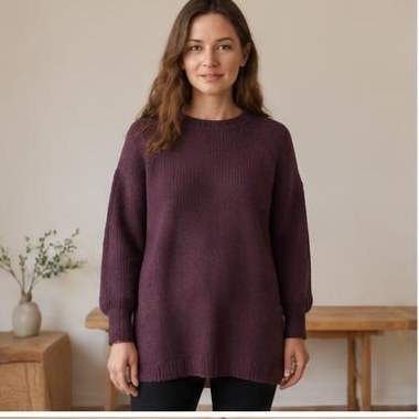 Fjord Sti Raglan strikket i DK-garn