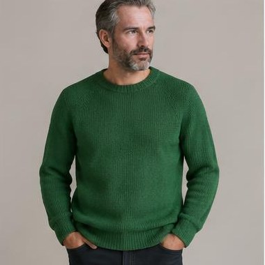 Lyng Bølge Raglan strikket i Sport-garn