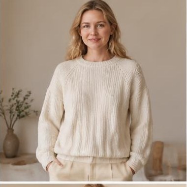 Fjord Lys Raglan strikket i Sport-garn