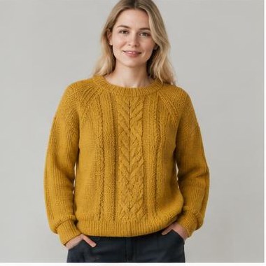Klint Ro Raglan strikket i DK-garn