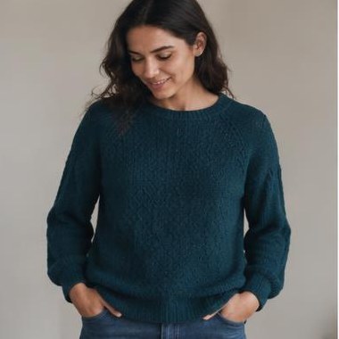 Birk Ro Raglan strikket i DK-garn