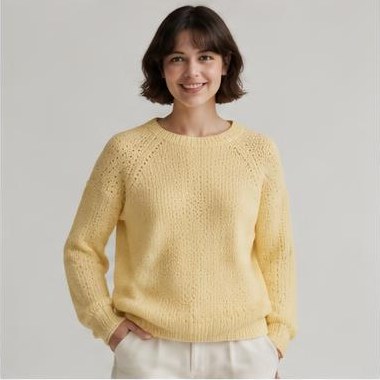 Vinter Spor Raglan strikket i Fingering-garn