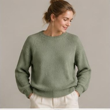 Lyng Drøm Raglan strikket i Fingering-garn