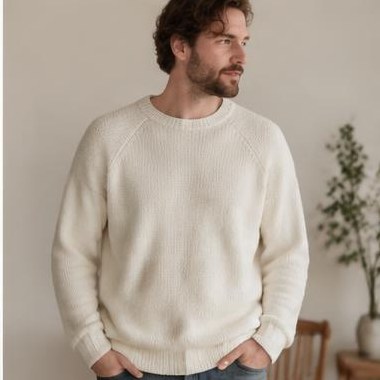 Rav Horisont Raglan strikket i Chunky-garn