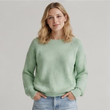 Sommer Brise Raglan strikket i Aran-garn