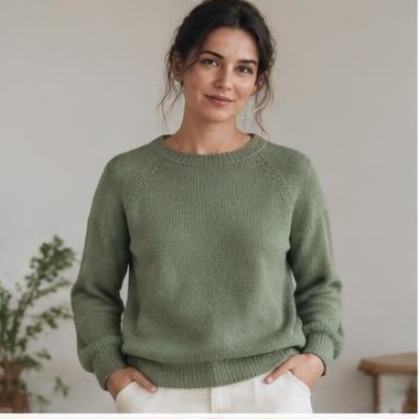 Dis Ro Raglan strikket i DK-garn