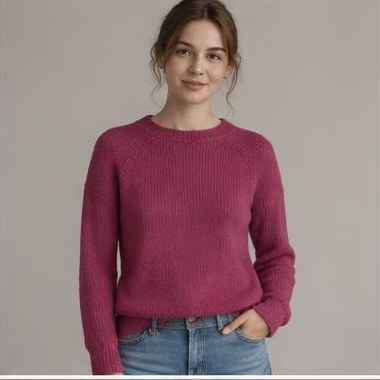 Hede Drøm Raglan strikket i Fingering-garn