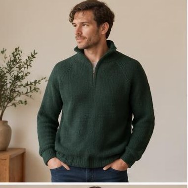 Fjord Ro Raglan strikket i DK-garn