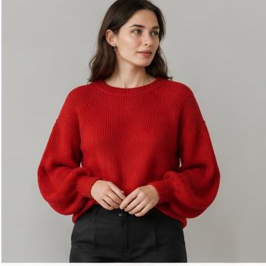Klint Glød Raglan strikket i Chunky-garn