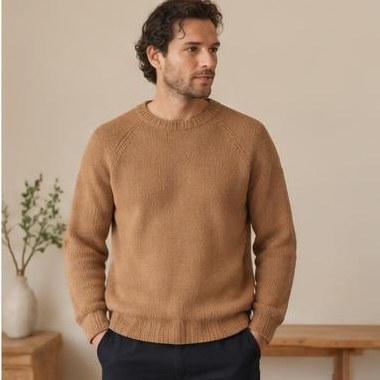 Morgen Glød Raglan strikket i Chunky-garn