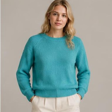Lyng Horisont Raglan strikket i Chunky-garn