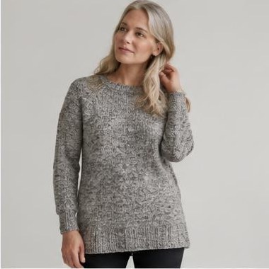 Vinter Horisont Raglan strikket i Chunky-garn