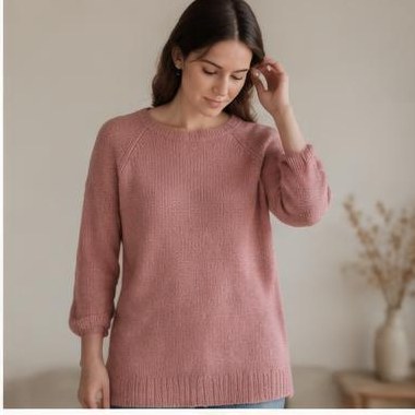Sommer Horisont Raglan strikket i Chunky-garn