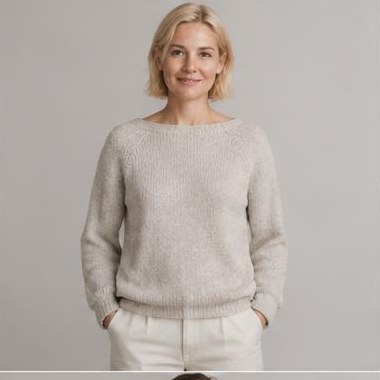 Skov Brise Raglan strikket i Aran-garn