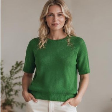 Birk Glød Raglan strikket i Chunky-garn