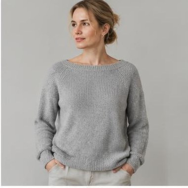 Eng Horisont Raglan strikket i Chunky-garn