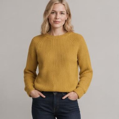 Hav Ro Raglan strikket i DK-garn