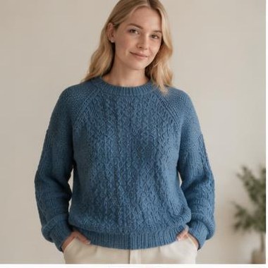 Sommer Sti Raglan strikket i DK-garn