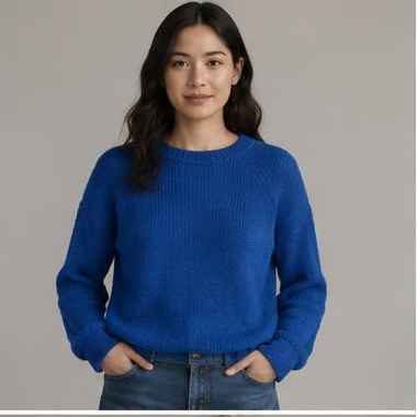 Hav Bølge Raglan strikket i Sport-garn