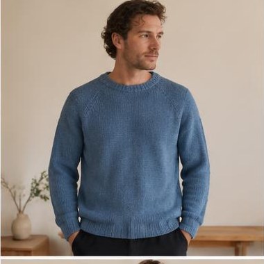 Fjord Drøm Raglan strikket i Fingering-garn