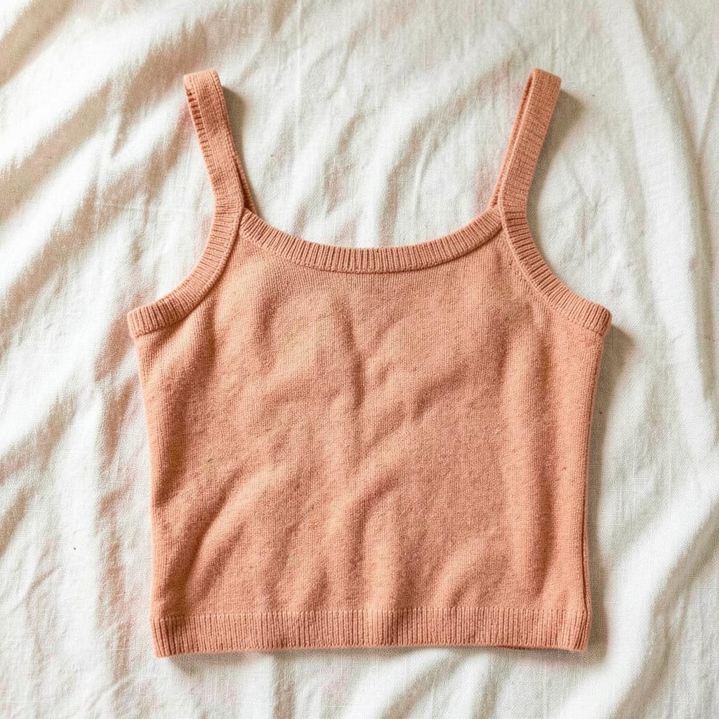 Strikket Tanktop strikket i Sport-garn