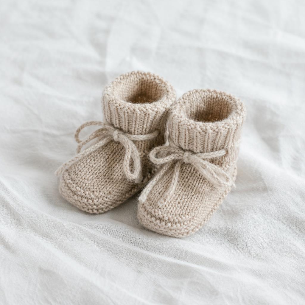 Babyfutter Havre — strikkeopskrift på baby i sport-garn, strikket rundt
