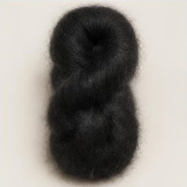 Væv & Uld Sort Silk Mohair, mohair · silke